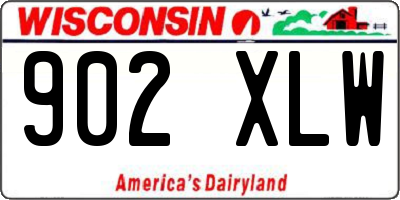 WI license plate 902XLW