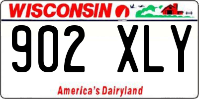 WI license plate 902XLY
