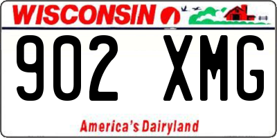 WI license plate 902XMG