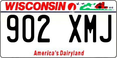 WI license plate 902XMJ
