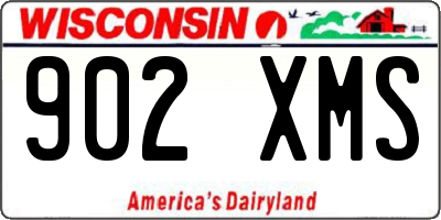 WI license plate 902XMS