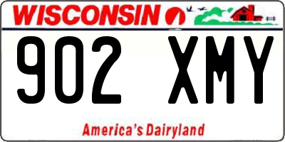 WI license plate 902XMY
