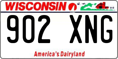 WI license plate 902XNG