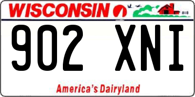 WI license plate 902XNI