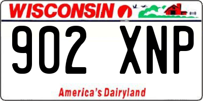 WI license plate 902XNP