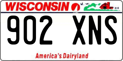 WI license plate 902XNS