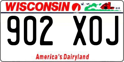 WI license plate 902XOJ