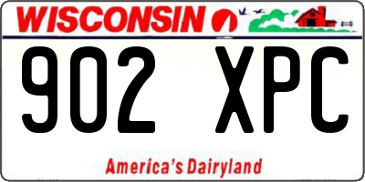 WI license plate 902XPC
