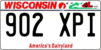 WI license plate 902XPI