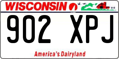 WI license plate 902XPJ