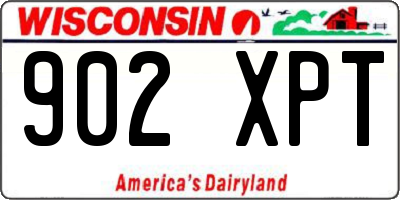 WI license plate 902XPT