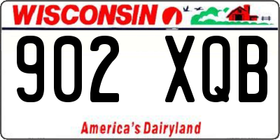 WI license plate 902XQB