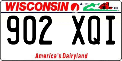 WI license plate 902XQI