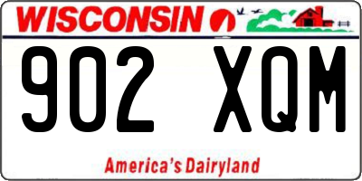 WI license plate 902XQM