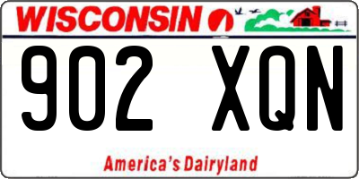 WI license plate 902XQN