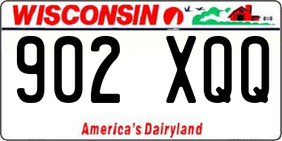 WI license plate 902XQQ
