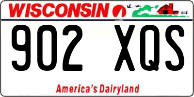 WI license plate 902XQS