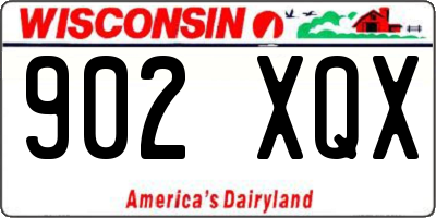 WI license plate 902XQX