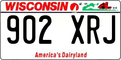 WI license plate 902XRJ
