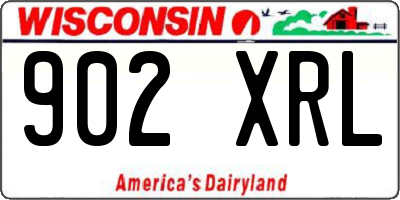 WI license plate 902XRL