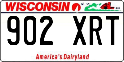WI license plate 902XRT