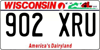 WI license plate 902XRU