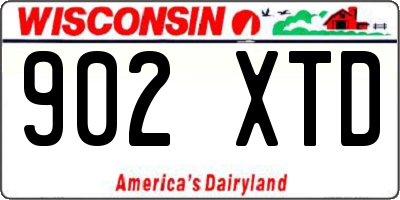 WI license plate 902XTD