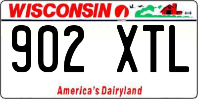 WI license plate 902XTL