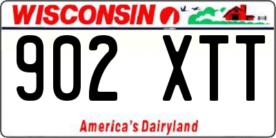 WI license plate 902XTT