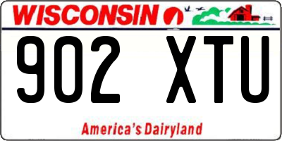 WI license plate 902XTU