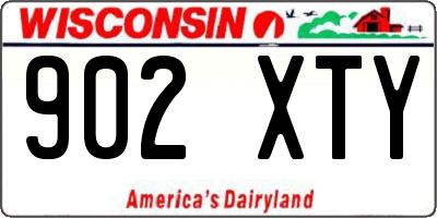 WI license plate 902XTY