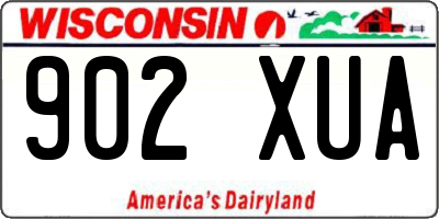 WI license plate 902XUA