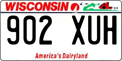 WI license plate 902XUH