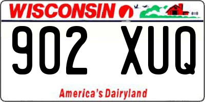 WI license plate 902XUQ