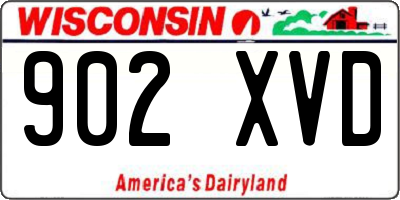 WI license plate 902XVD