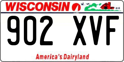 WI license plate 902XVF