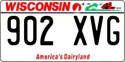 WI license plate 902XVG