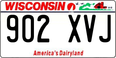 WI license plate 902XVJ