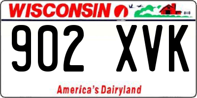 WI license plate 902XVK