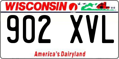 WI license plate 902XVL