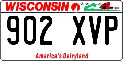 WI license plate 902XVP
