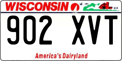 WI license plate 902XVT