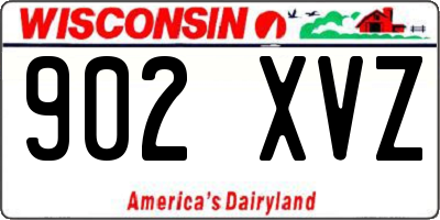 WI license plate 902XVZ