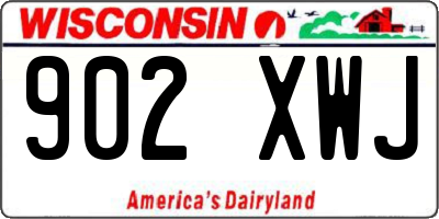 WI license plate 902XWJ