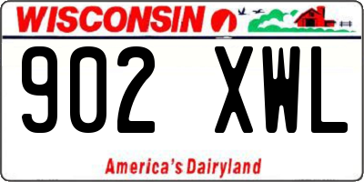 WI license plate 902XWL