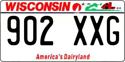 WI license plate 902XXG