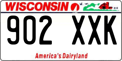 WI license plate 902XXK
