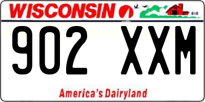 WI license plate 902XXM