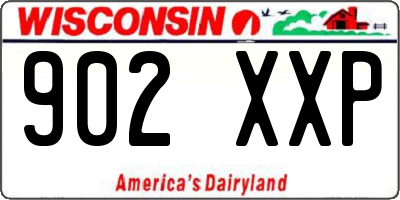 WI license plate 902XXP