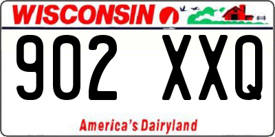 WI license plate 902XXQ